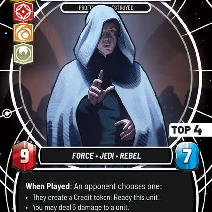 Luke Skywalker - Profit or Be Destroyed (114) (Top 4) (114) [Sector and Regional Promos: Season 1]