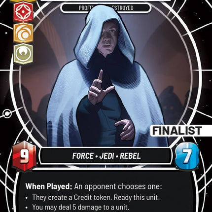 Luke Skywalker - Profit or Be Destroyed (115) (Finalist) (115) [Sector and Regional Promos: Season 1]