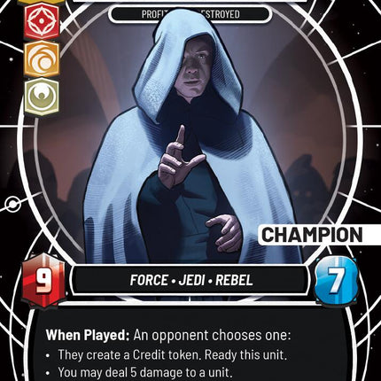 Luke Skywalker - Profit or Be Destroyed (116) (Champion) (116) [Sector and Regional Promos: Season 1]