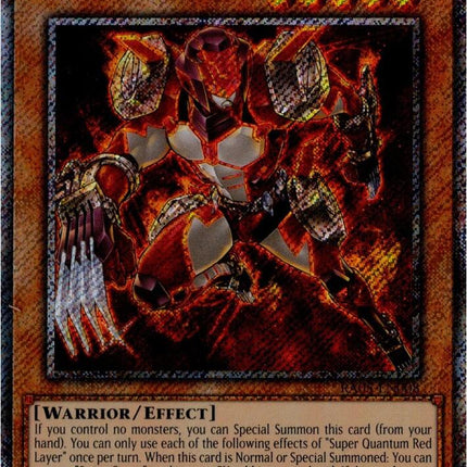 Super Quantum Red Layer (Platinum Secret Rare) [RA05-EN008] Platinum Secret Rare