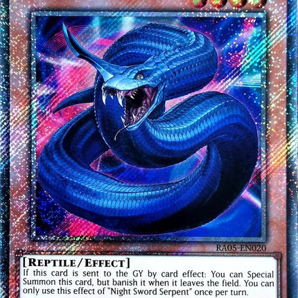 Night Sword Serpent (Platinum Secret Rare) [RA05-EN020] Platinum Secret Rare
