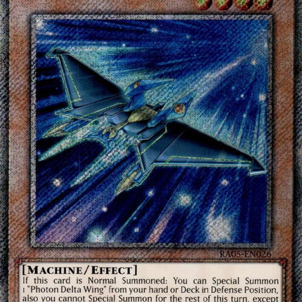Photon Delta Wing (Platinum Secret Rare) [RA05-EN026] Platinum Secret Rare