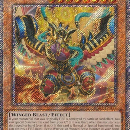 Sacred Fire King Garunix (Platinum Secret Rare) [RA05-EN031] Platinum Secret Rare
