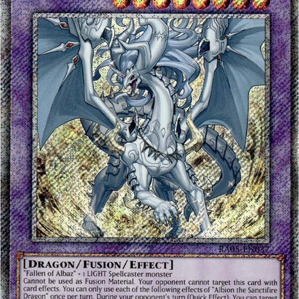 Albion the Sanctifire Dragon (Platinum Secret Rare) [RA05-EN037] Platinum Secret Rare