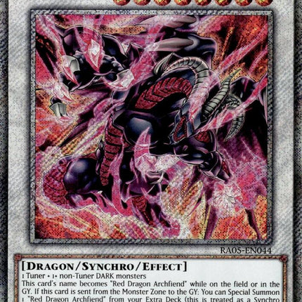 Scarred Dragon Archfiend (Platinum Secret Rare) [RA05-EN044] Platinum Secret Rare