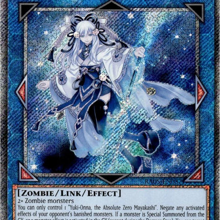 Yuki-Onna, the Absolute Zero Mayakashi (Platinum Secret Rare) [RA05-EN057] Platinum Secret Rare