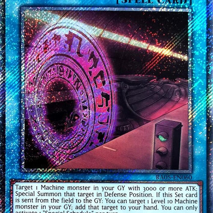 Special Schedule (Platinum Secret Rare) [RA05-EN060] Platinum Secret Rare