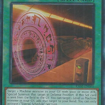 Special Schedule (Ultimate Rare) [RA05-EN060] Ultimate Rare