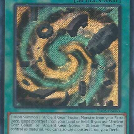Ancient Gear Fusion (Secret Rare) [RA05-EN063] Secret Rare