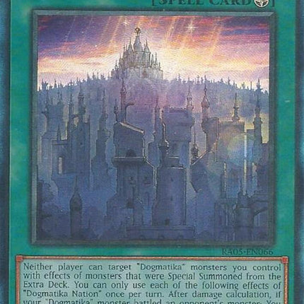 Dogmatika Nation (Collector's Rare) [RA05-EN066] Collector's Rare