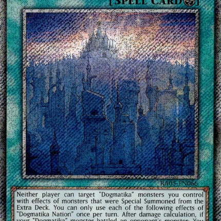 Dogmatika Nation (Platinum Secret Rare) [RA05-EN066] Platinum Secret Rare