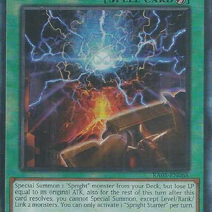 Spright Starter (Ultimate Rare) [RA05-EN068] Ultimate Rare