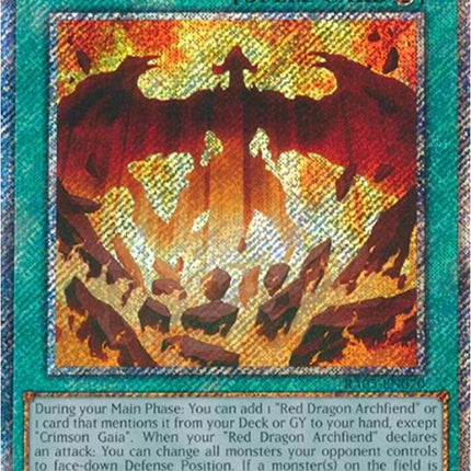 Crimson Gaia (Platinum Secret Rare) [RA05-EN070] Platinum Secret Rare