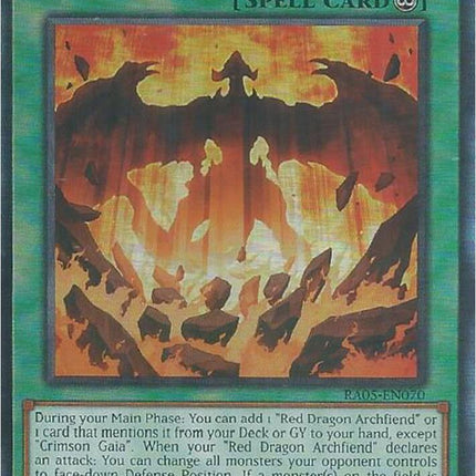 Crimson Gaia (Ultimate Rare) [RA05-EN070] Ultimate Rare