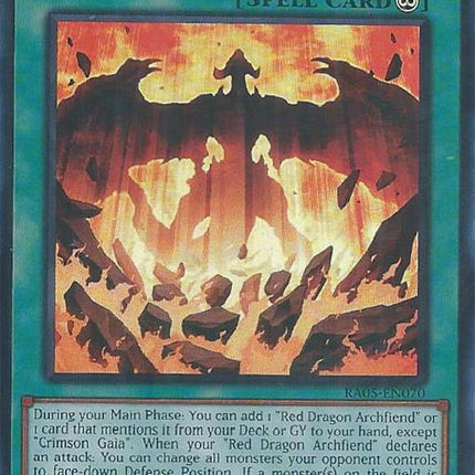 Crimson Gaia (Ultra Rare) [RA05-EN070] Ultra Rare