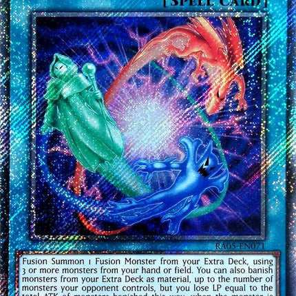 Heavy Polymerization (Platinum Secret Rare) [RA05-EN071] Platinum Secret Rare