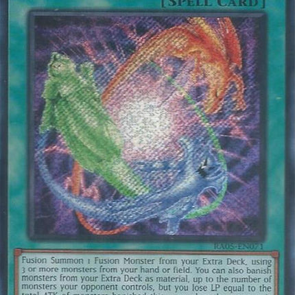 Heavy Polymerization (Secret Rare) [RA05-EN071] Secret Rare