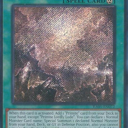 Primite Lordly Lode (Secret Rare) [RA05-EN072] Secret Rare