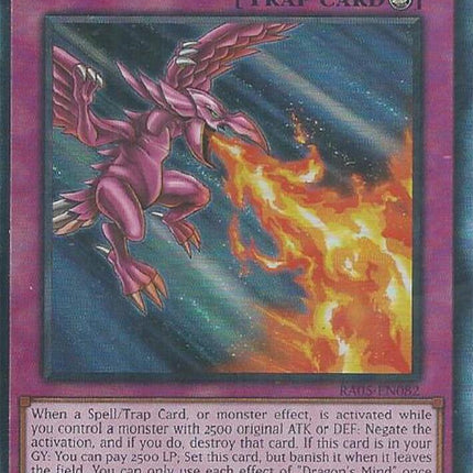 Dragon's Mind (Ultimate Rare) [RA05-EN082] Ultimate Rare
