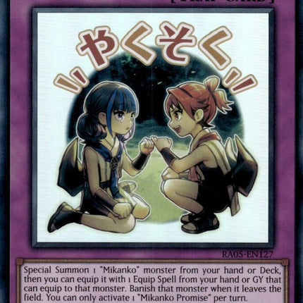 Mikanko Promise [RA05-EN127] Ultra Rare