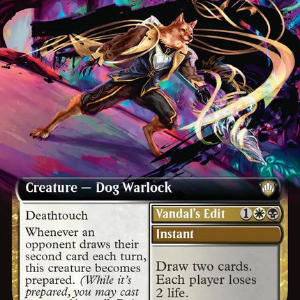 Defacing Duskmage (Extended Art) [Secrets of Strixhaven Commander]