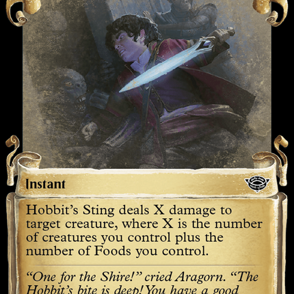 Hobbit's Sting [The Lord of the Rings: Tales of Middle-Earth Showcase Scrolls]