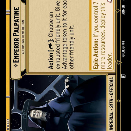 Emperor Palpatine - According to My Design (15/264) (15/264) [Ashes of the Empire]