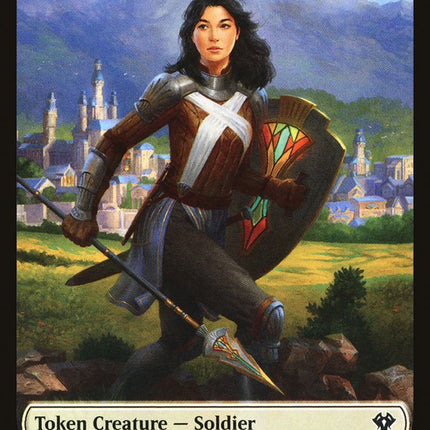 Human Soldier (005) // Drake Double-Sided Token [Commander 2020 Tokens]