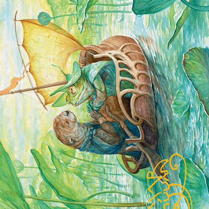 Run Away Together Art Card (Gold-Stamped Signature) [Bloomburrow Art Series]