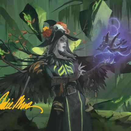 Emeritus of Woe Art Card (Gold-Stamped Signature) [Secrets of Strixhaven Art Series]