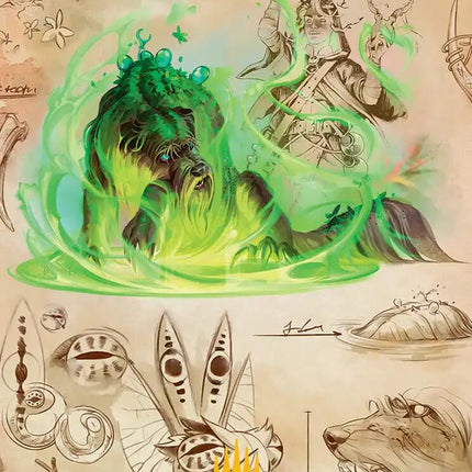 Germination Practicum Art Card (Gold-Stamped Planeswalker Symbol) [Secrets of Strixhaven Art Series]