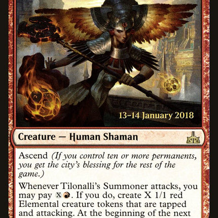 Tilonalli's Summoner [Rivals of Ixalan Prerelease Promos]