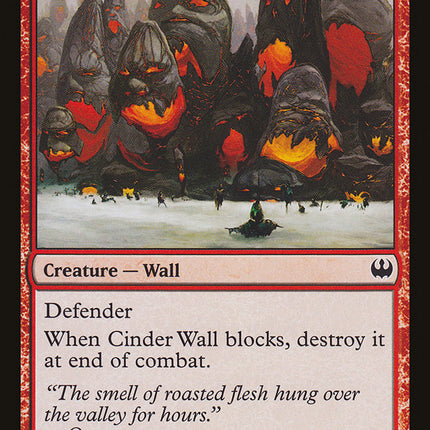 Cinder Wall [Duel Decks: Knights vs. Dragons]