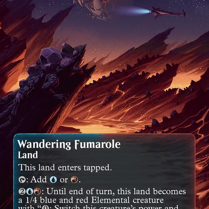 Wandering Fumarole (0180) (Borderless) (Galaxy Foil) [Edge of Eternities: Stellar Sights]