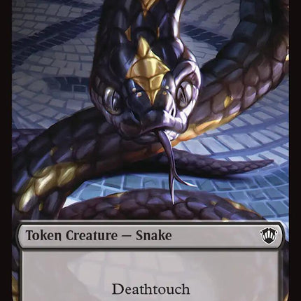 Snake // Zombie Double-Sided Token [Secrets of Strixhaven Commander Tokens]