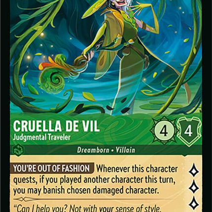 Cruella De Vil - Judgmental Traveler (92/204) [Wilds Unknown]