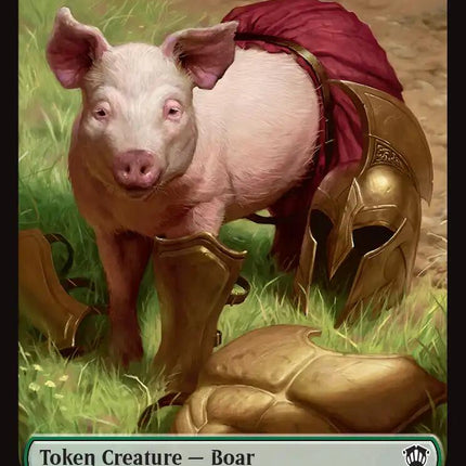 Boar // Frog Lizard Double-Sided Token [Secrets of Strixhaven Commander Tokens]