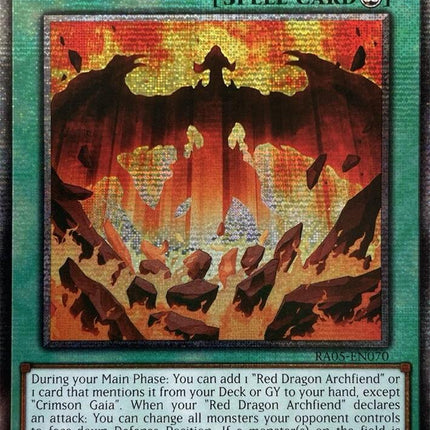 Crimson Gaia (Starlight Rare) [RA05-EN070] Starlight Rare