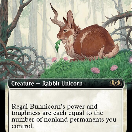 Regal Bunnicorn (Extended Art) [Wilds of Eldraine]