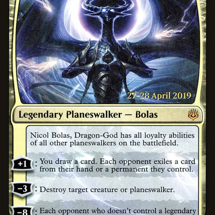 Nicol Bolas, Dragon-God [War of the Spark Prerelease Promos]