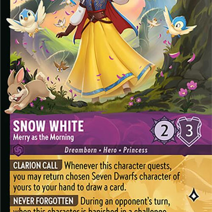 Snow White - Merry as the Morning (Foil) (37/204) [Wilds Unknown]