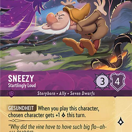 Sneezy - Startlingly Loud (Foil) (42/204) [Wilds Unknown]