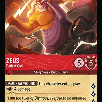Zeus - Defiant God (109/204) [Wilds Unknown]
