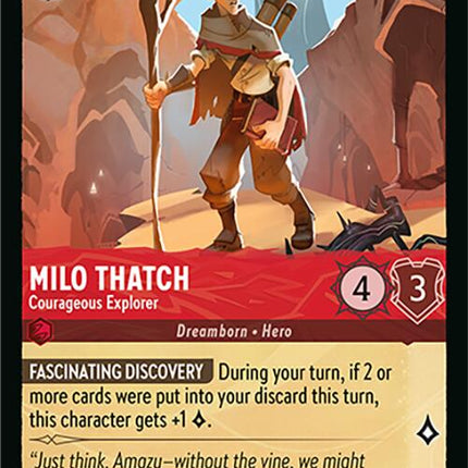 Milo Thatch - Courageous Explorer (108/204) [Wilds Unknown]