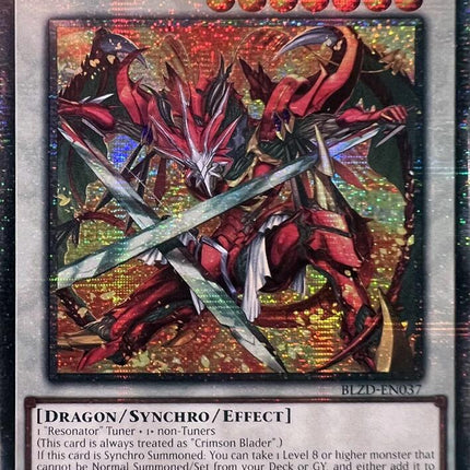 Crimson Blade Dragon (Starlight Rare) [BLZD-EN037] Starlight Rare