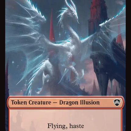 Dragon Illusion // Elemental (0019) Double-Sided Token [Secrets of Strixhaven Commander Tokens]