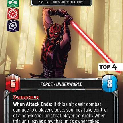 Maul - Master of the Shadow Collective (5) (Top 4) (5) [Organized Play Promos]