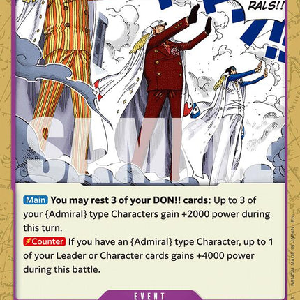 The Three Admirals!! [The Time of Battle]