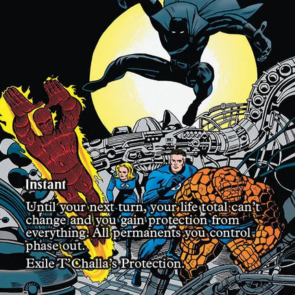 T'Challa's Protection - Teferi's Protection (Borderless) [Marvel Universe: Eternal-Legal]