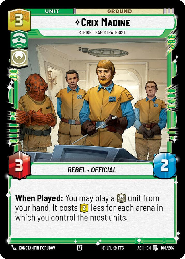 Crix Madine - Strike Team Strategist (108/264) (108/264) [Ashes of the Empire]